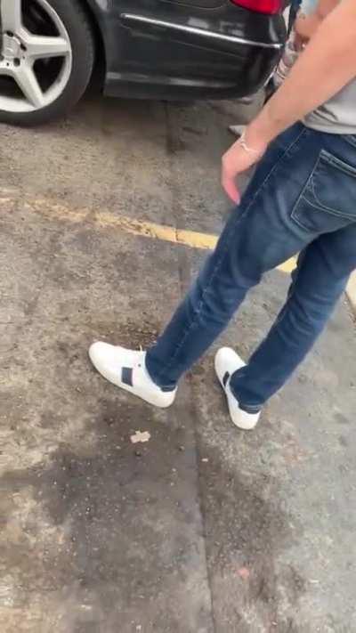 Man gets caught keying car