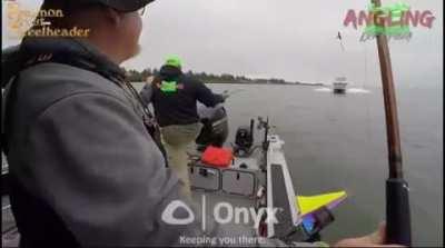Boat runs over fishing boat
