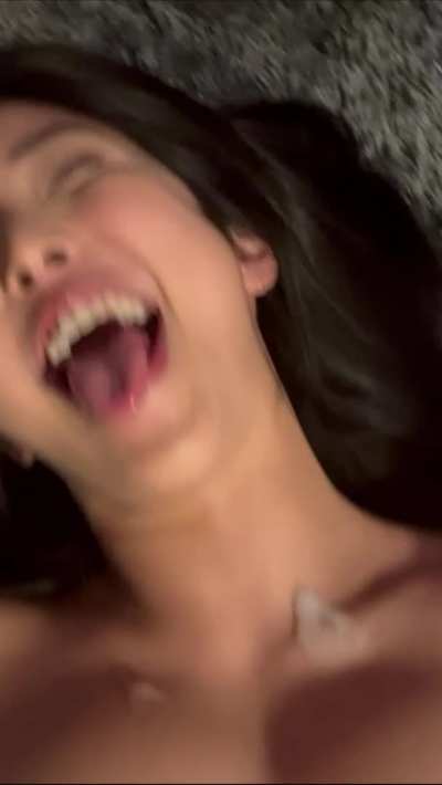 cute asian loves the taste of cum