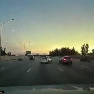 WCGW swerving to a full lane on a highway