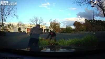 Pitbull Attacks a Woman in a Walgreens Parking Lot