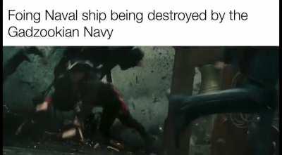 The foing is no match for our superior Gadzookian technology