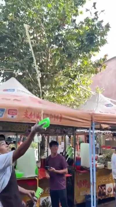 Refreshing juice with ice