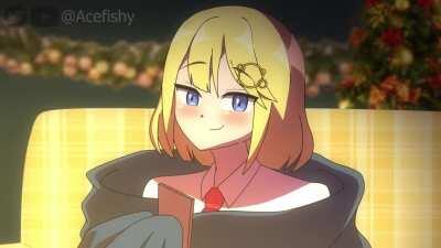 Ame's charm is being lewd (Artist: Acefishy)