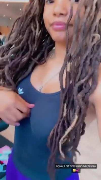 workout with cat hair