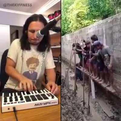 Live Drumb & Bass looping remix by The Kiffness