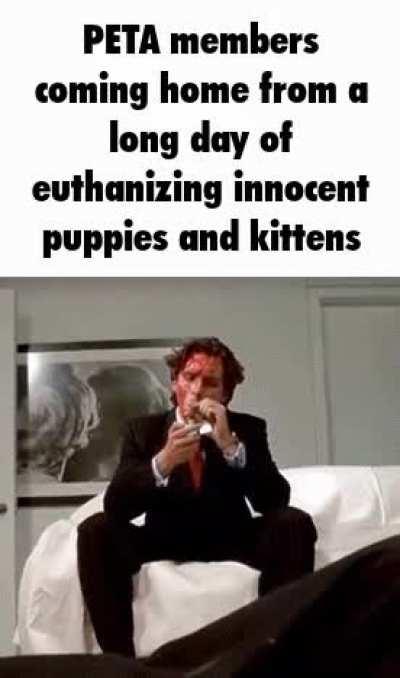 We're saving the animals bro