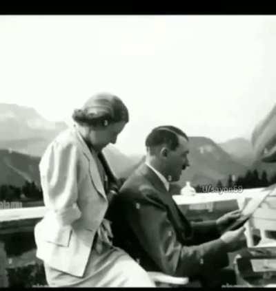Eva Braun with her husband