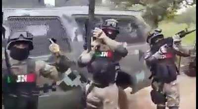 Cartel Jalisco Nueva Generacion shows off their muscle.