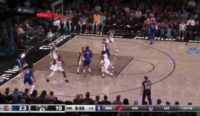 [Highlight] Paul George becomes Protector P with an absolutely insane defensive effort and block on the fast break.