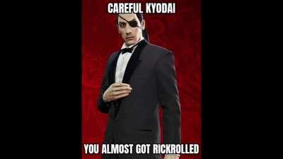 Majima saves you from rickroll