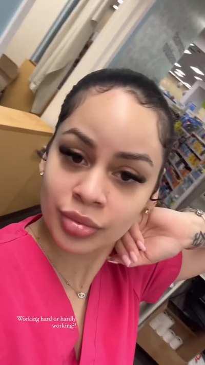 Showing Off Her Lashes