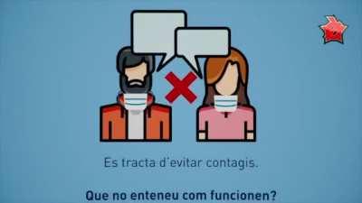 Campanya institucional del Polònia per a l'ús correcte de mascaretes