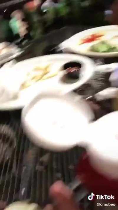 Ruining people’s shirts for a video