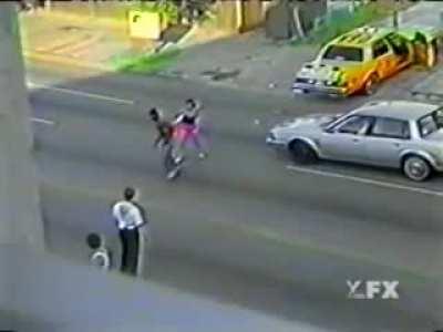 Pimp gets knocked out