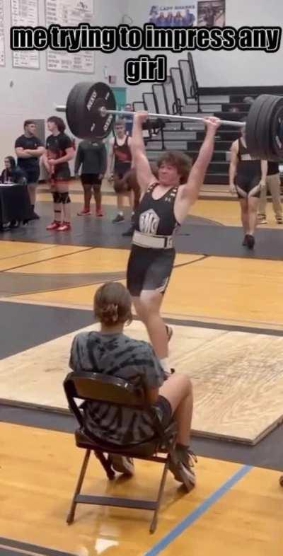 me trying to impress any girl