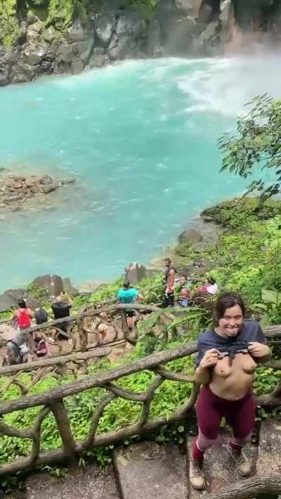 Get Yourself a Wild Girl that will Sneakily Flash even with People Around