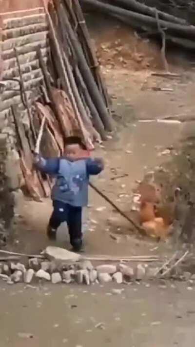 He didn't know the hen is mightier than his sword.