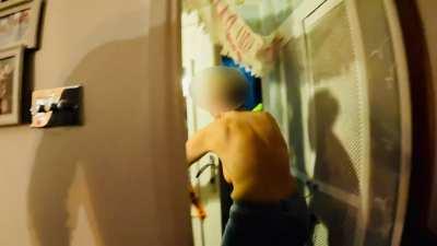 Getting the Deliveroo topless with boobs painted as pumpkins