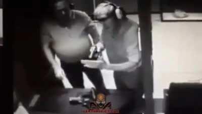 Putting your hand in front of a loaded and pulling the trigger to see if it still fires