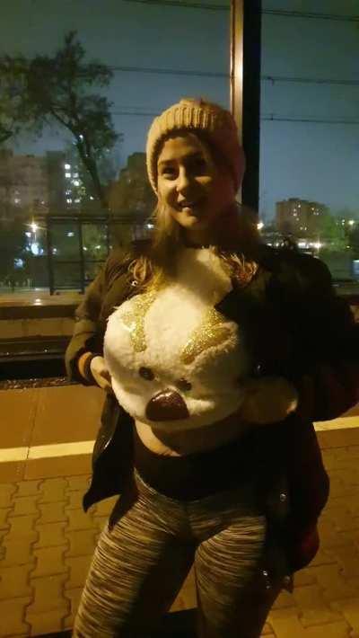 These things happen at the train station when the train is late and I'm bored. [F]