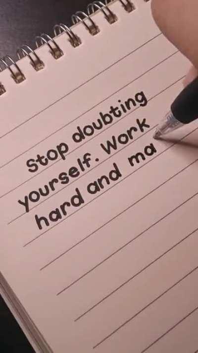 Stop doubiting