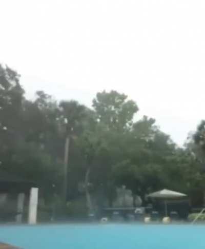 Swimming in the rain