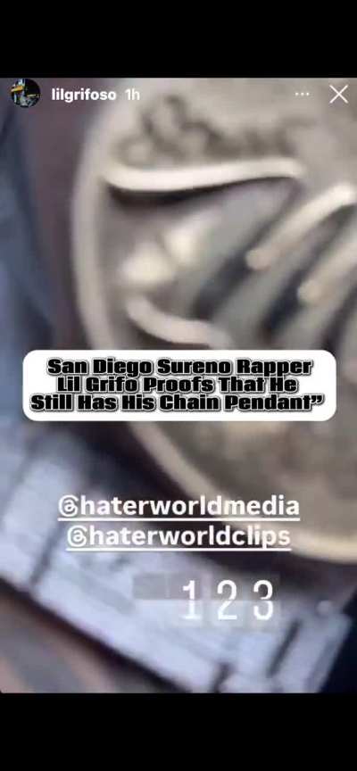 San Diego Sureno Rapper Lil Grifo Proofs That He Still Had His Chain Pendant