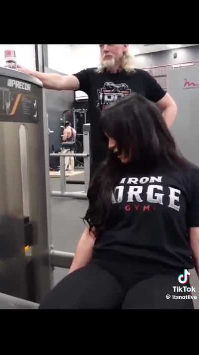 Speaking of weird videos of Dan with girls, y'all remember this Cinna workout thing. 