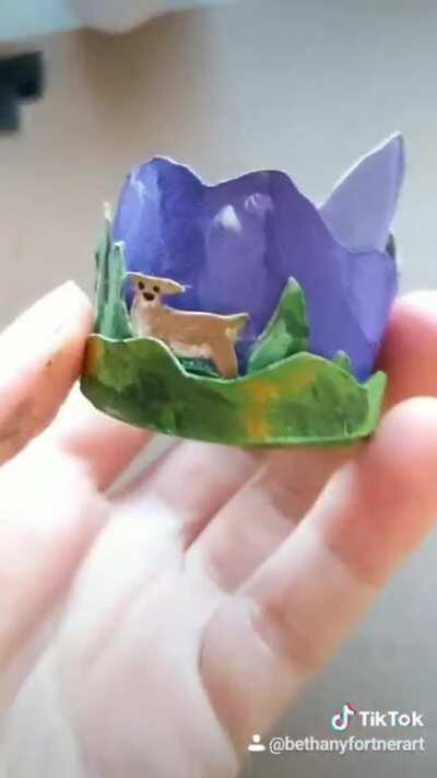 A little creative thing I made from toilet paper roll tubes.