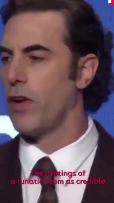 Sacha Baron Cohen adopts a variety of accents and guises for his characters and has been criticized for the racist or prejudiced comments in his movies. He has had various backlashes and lawsuits against him due to his 