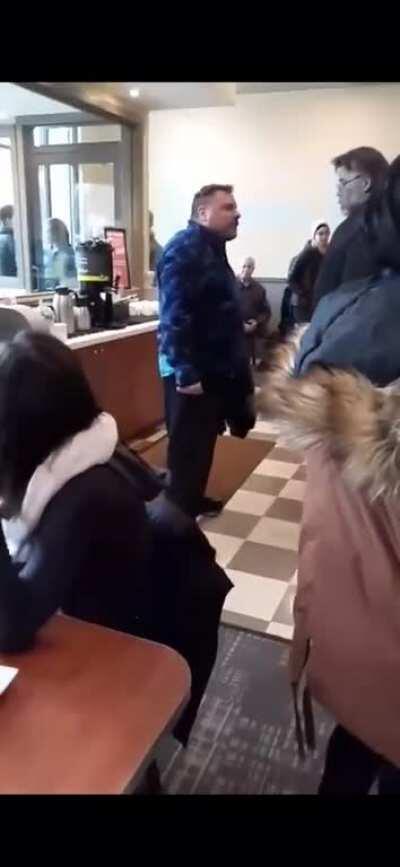 Cable News Zombie Lashes Out in Brunch Restaurant