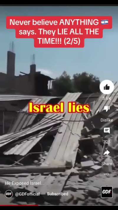 Israel has a history of lying about everything. Don’t believe their propaganda, and don’t believe their military/leadership!