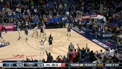 [Highlight] Ingram drains the deep triple to beat the Wolves!