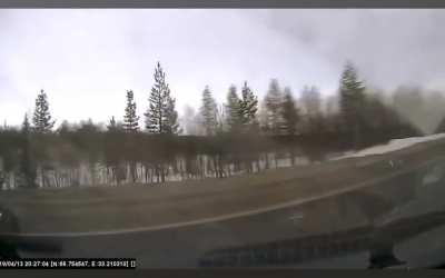 Russia: Car gets absolutely destroyed by a truck