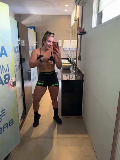 Sexy strong girl after CrossFit 