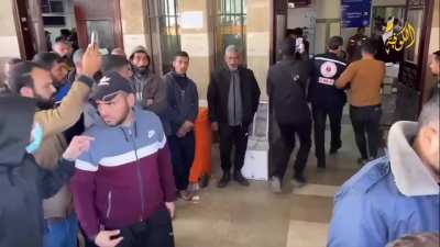 Injuries arrive to the Naser hospital following an Israeli bombardment on the west of Khan Younis. 9.12.23