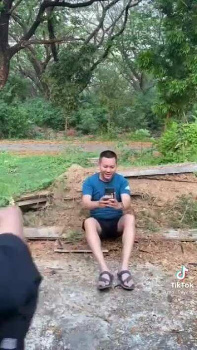 He is doing this on purpose to get killed.