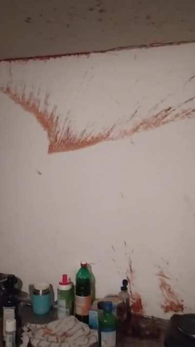 A ketchup bottle exploded while cooking...it went off like a rocket.