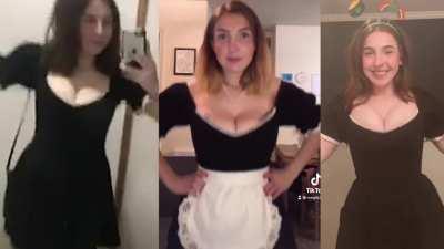 Megan Bitchell french maid big titty bouncing