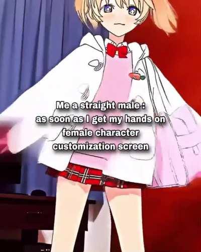 Which game has you spending hours on character creation before you even start to play ?