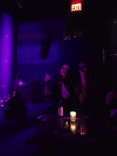 Annie at the holiday party