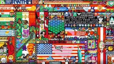 Timelapse of the retake in r/place!