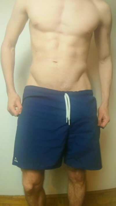 Big monster inside the shorts