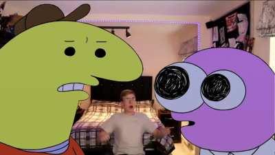 Smiling Friends visit Pyro