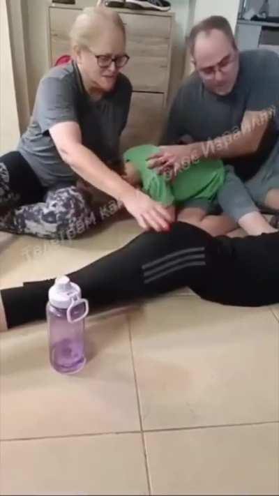 Video of an Israeli family being held by Hamas