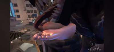 That tongue is a deadly tickling tool! 