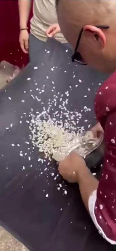 Where can he hide so much of them grain?