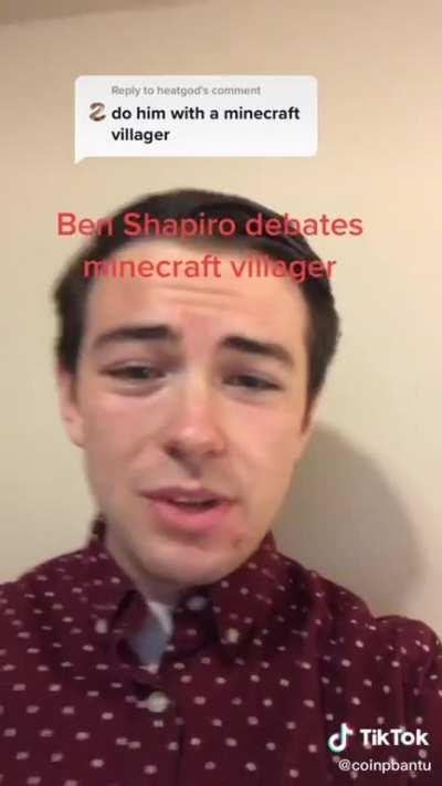 Ben Shapiro Debates with Minecraft Villager