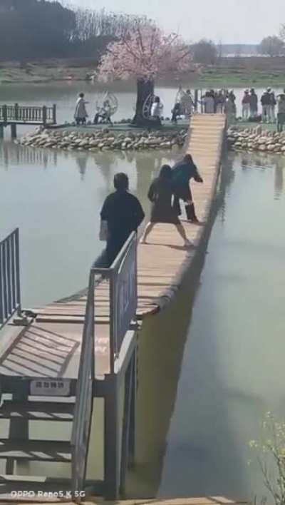 Trying to shake a bridge